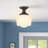 Autenberg Glass Semi Flush Mount