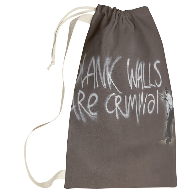 Fabric Laundry Bag with Handles, Small (29" H x 18" W x 1" D)
