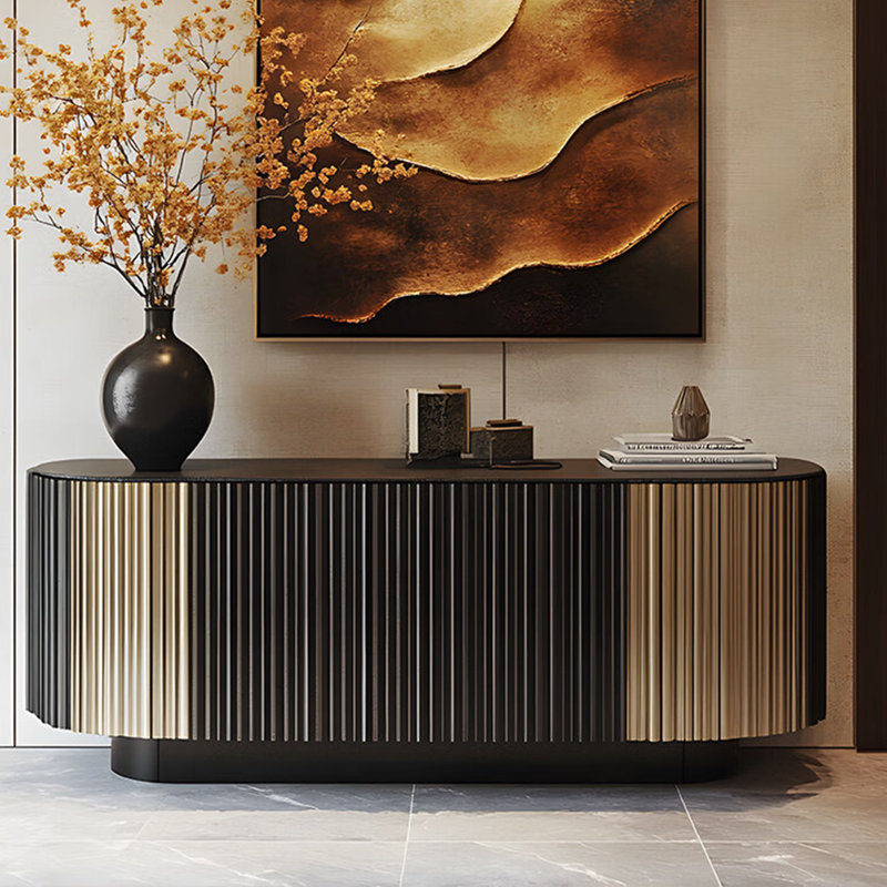 American modern minimalist light luxury sideboard