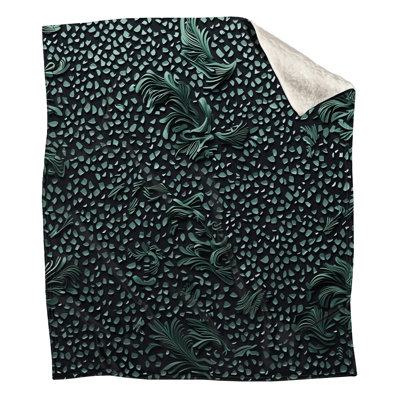 Abstract Leaf Pattern Blankets