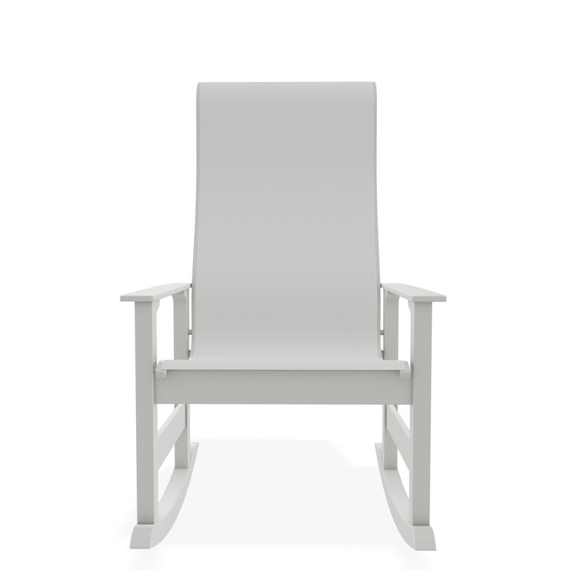 Fauteuil à bascule Leeward, Cobalt 35D Sunbrella®, Neige