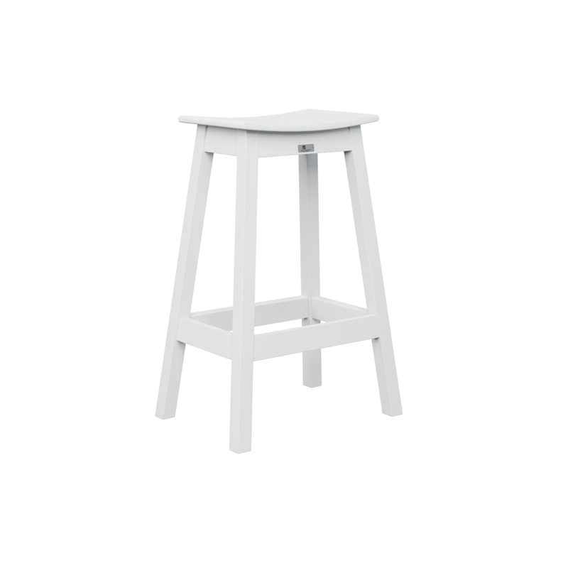 Berlin Gardens Saddle Bar Stool, 30.5", White