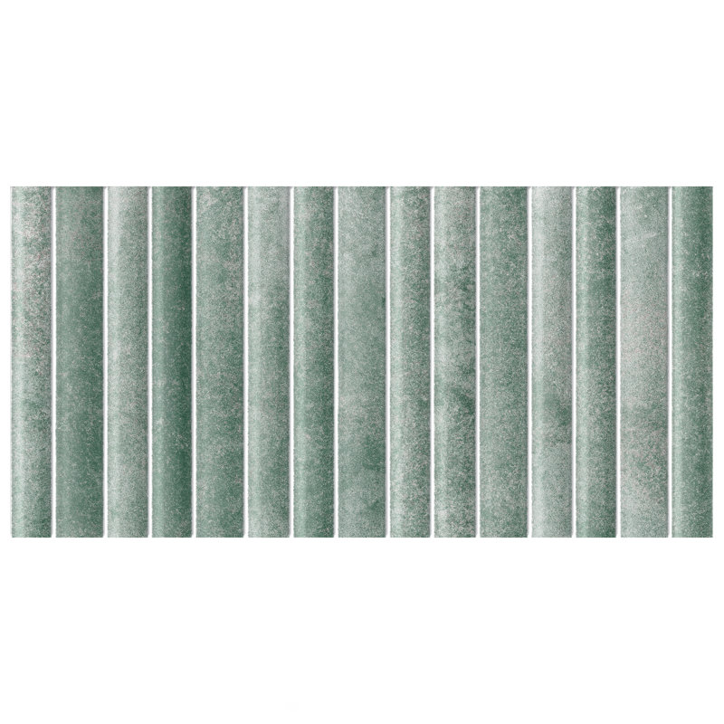 Rubik 5.88" x 11.75" Ceramic Patterned Tile, Blue