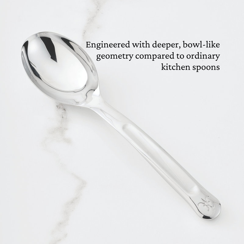 10.5-Inch Stainless Steel Solid Serve Spoon