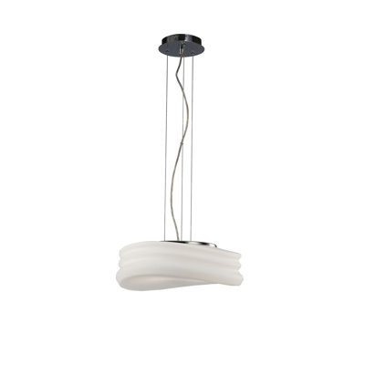 Honaye 2 - Light Polished Chrome Geometric Pendant