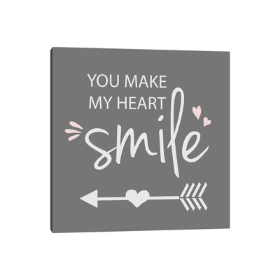 You Make My Heart Smile by Anna Quach - Wrapped Canvas Print