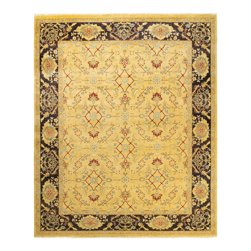 Vasudeva One-of-a-Kind 8' 2" X 9' 3" 2000s Wool Area Rug in Green