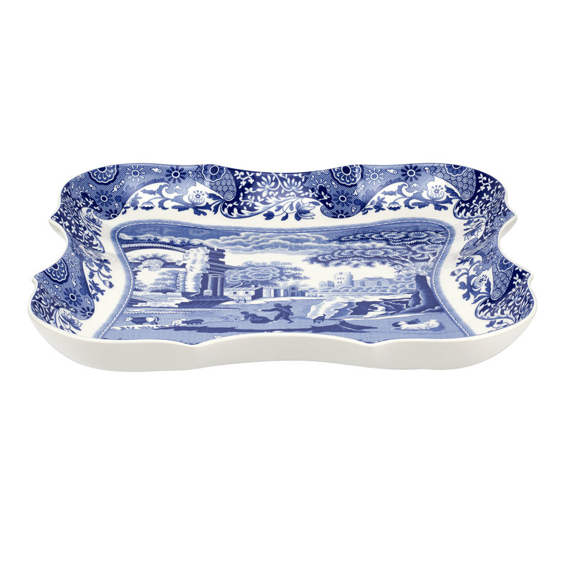 Spode Blue Italian 14 Inch Devonia Tray