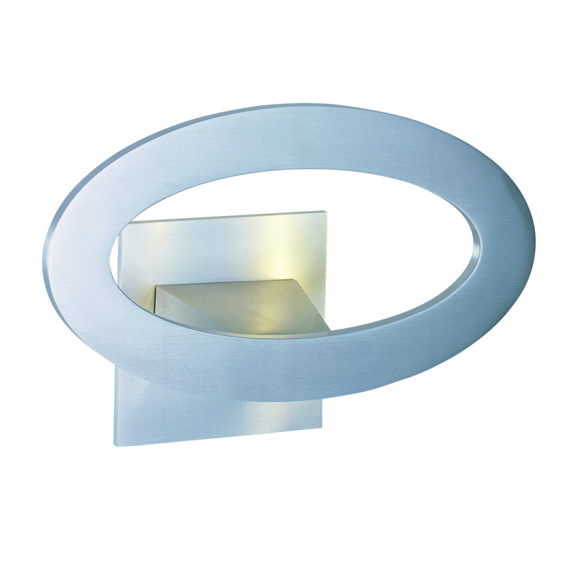 Applique murale à bras 1 lumière Castanon, Aluminium satiné