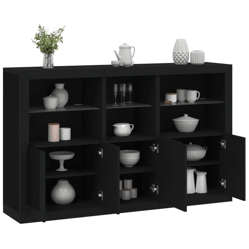 Azilda 162cm Sideboard, Black