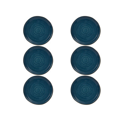 Gemstone Lapis Lazuli Stoneware Salad/Dessert Plate