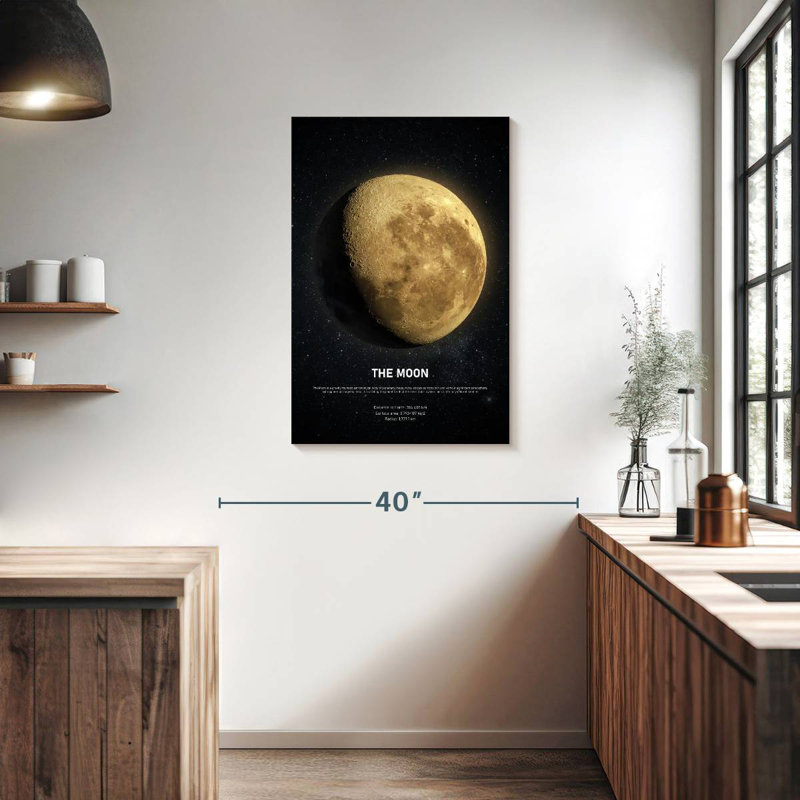 Oberle description de la lune, H 36 po x l 24 po