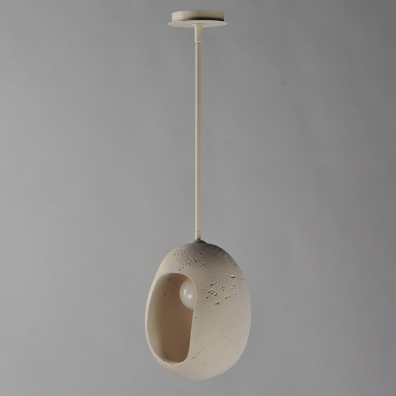 Luminaire suspendu simple Luna, H 16,25 po x l 9,5 po x P 9,5 po