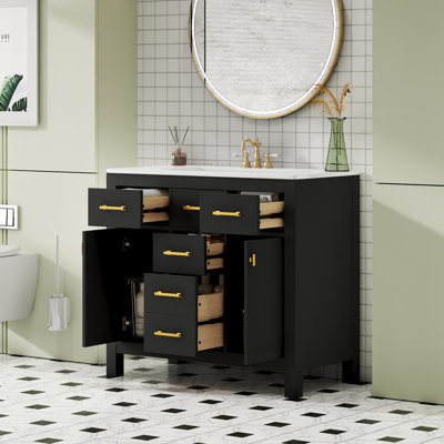 Meuble-lavabo 36 po avec lavabo en céramique