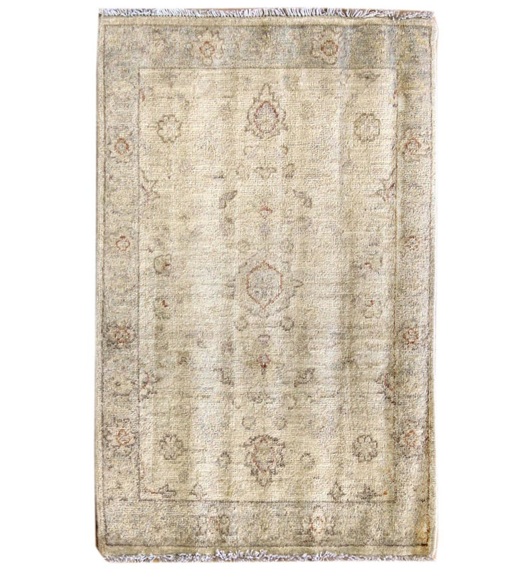 Agra One-of-a-Kind 1'11" X 3'2" Hand Knotted Area Rug