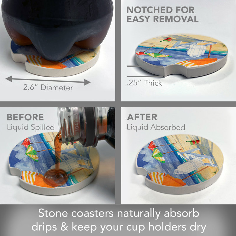 Ensemble de 2 sous-verres Under the Beach