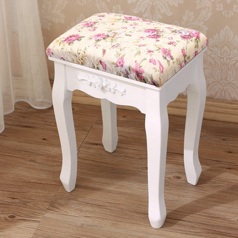 Wishram Solid Wood Accent Stool