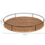 Plateau-repose-pieds / table basse en rotin tissé de 15 po Nagel