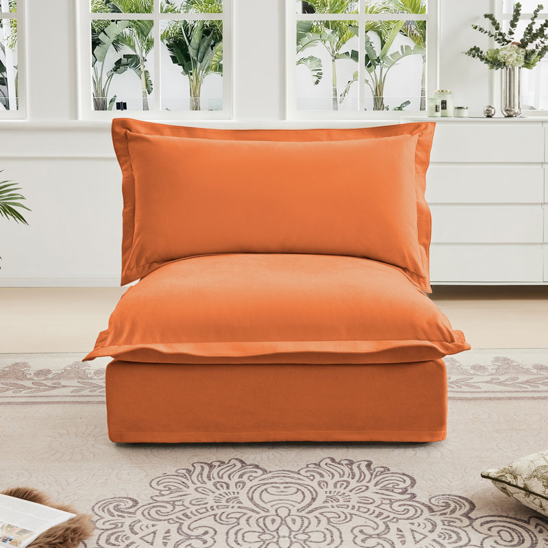 Canapé sans accoudoirs Koala - Orange