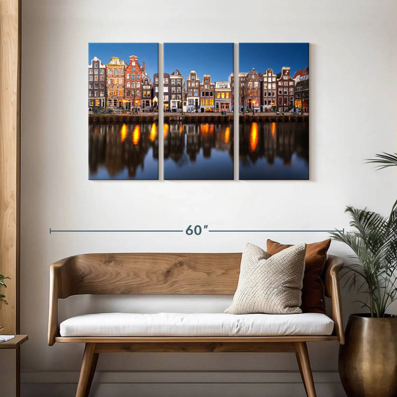 Sirci Amsterdam Canal Waterfront, H 28 po x l 45 po