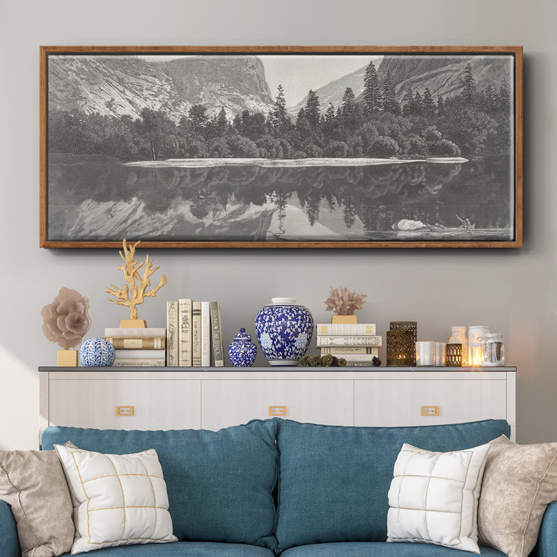 Mirror Lake, Yosemite Valley - toile encadrée, H 8 po x l 20 po