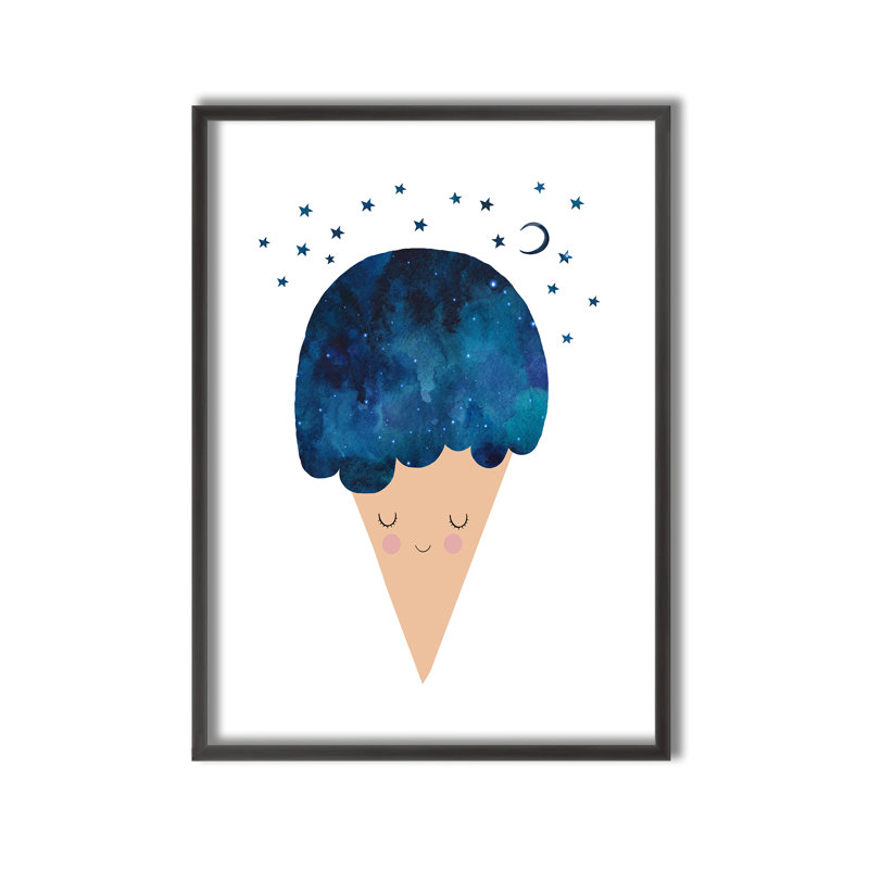 Pop Art & Retro Sleep Well Framed Art, 16" H x 12" W x 1" D