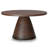 Winnie 30"W Solid Acacia Wood Modern Round Pedestal Coffee Table with Sturdy Base, Assembled