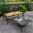 48" x 18" Outdoor Bench Cushion with Ties-1557750487
