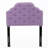 Purple Twin Headboard Featuring Button Stitch And Tasteful Nailhead Accents Sized With Stylish Design Border-1994610445