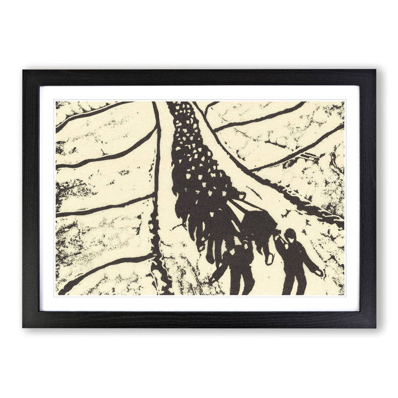 The Burial Vol.1 by Walter Gramatte - Picture Frame Painting, 27cm H x 36cm W x 2cm D, Black Framed