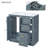 Freestanding Vanity Set with 3 Drawers-1526545985