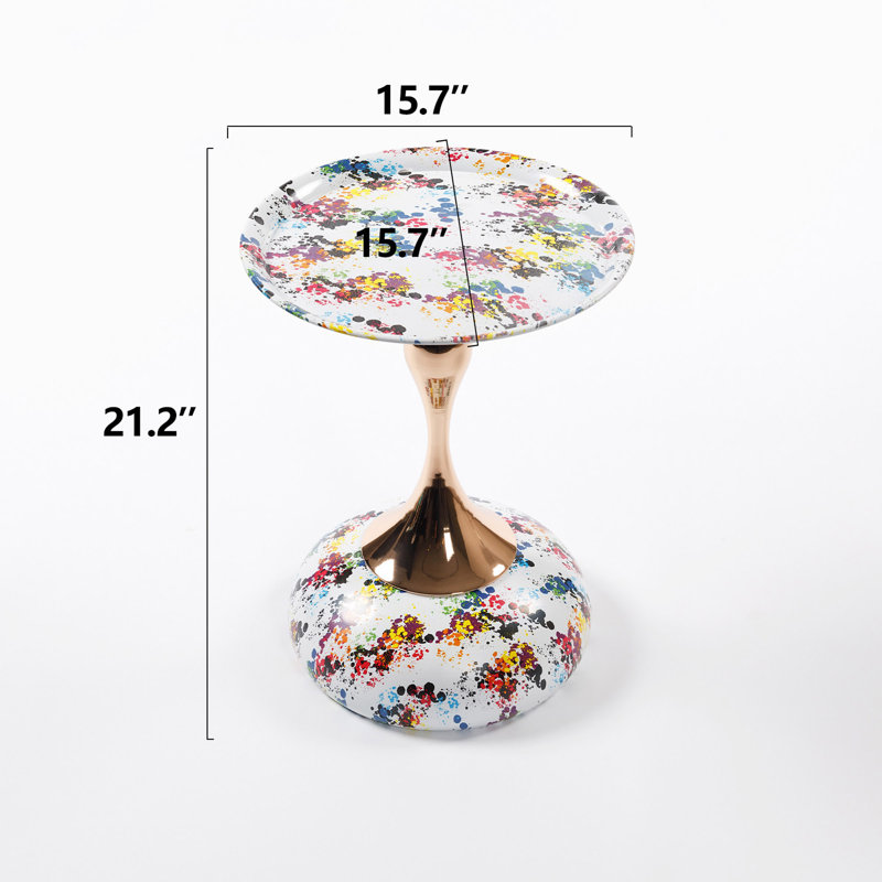 Mermaid Tail End Coffee Table Round Side Table