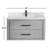 Cristo 36 " W 1 Single Vanity Bathroom Vanity With Quartz Top with Mirror-43729362