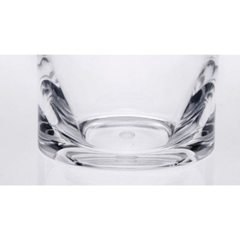 Oval Halo Acrylic Glasses Drinking, 15 fl oz, Clear