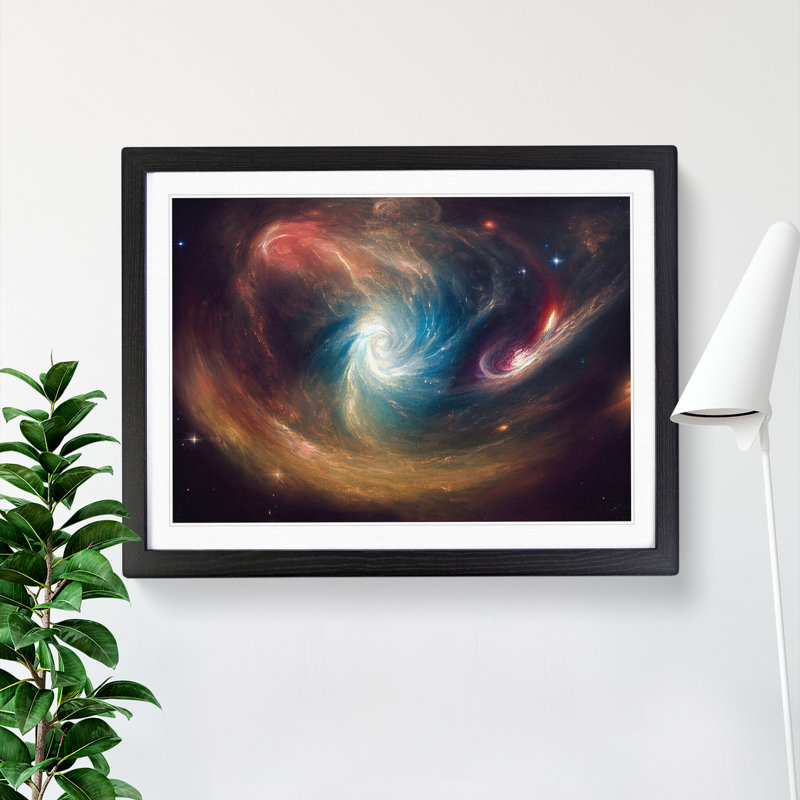 Captivating Galaxy Vol.5 - Framed Print, 25cm H x 34cm W x 2cm D, Black