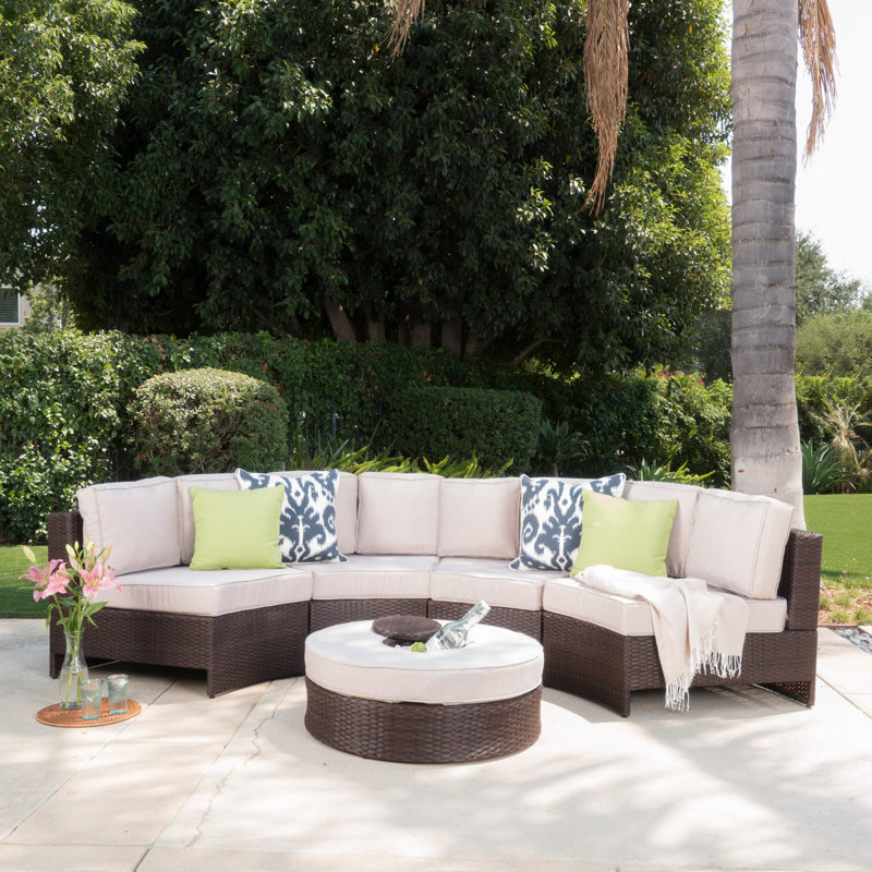 Jossette 4 - Person Patio Conversation Set with Cushions