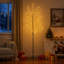 LED Christmas Tree Black Steel Pre-Lit Christmas Tree USB Powered