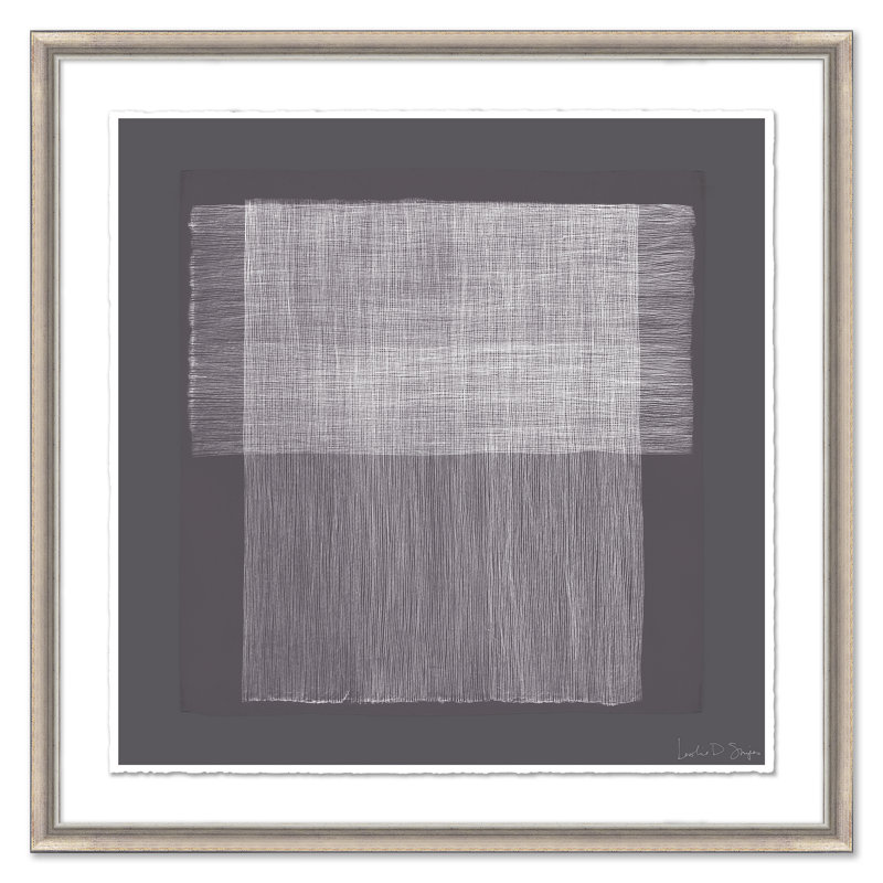 "Hachures de prune, carré II"