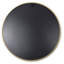 Miroir rond de salle de bain doré de 16 pouces - Style classique avec matériaux modernes de 16 po et look élégant-1804092055