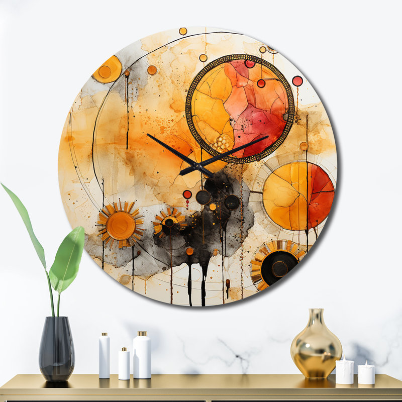 Horloge murale en métal, Très grand