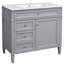 Armoire de salle de bain moderne de 36 po avec beaucoup d'espace de rangement et de résistance à l'eau-1271551417