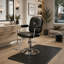Fauteuil de coiffeur confortable pour coiffeurs avec pivotement à 360 °, hauteur réglable et pompe hydraulique robuste