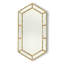 Bamboo Hexagon Mirror-Gold Leaf-Tall-1297057636