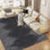 Modern Machine Washable Rug with Rubber Backing for Living Room Non-Slip Dining Room Rug Easy-Cleaning Floor Carpet for Bedroom Office Playroom_OKPHO_166K_Striped_Black