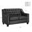 Debolt 56" Genuine Leather Square Arm Loveseat-2110289314