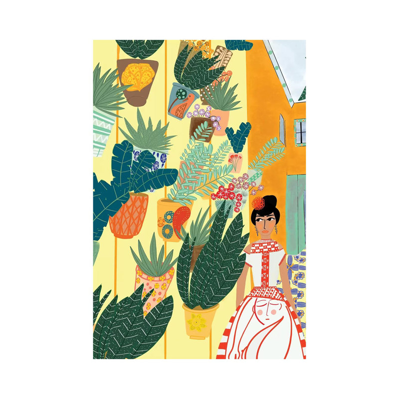 A Lady In Seville by Dina Razin - Wrapped Canvas Painting, 20.32 cm H x 30.48 cm W