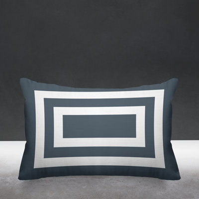Luella Geometric Outdoor Reversible Throw Pillow