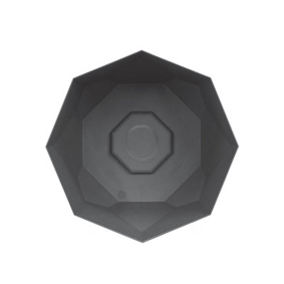 Tuxton Geometric Plastic Indoor/Outdoor Planter