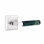 Ensemble de leviers de passage Emtek Select, rosette Quincy, tige carrée en L, poignée en marbre vert, l 5,875 po x L 5,875 po