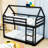 Arcelin Twin Over Twin Wood Bunk Bed With Ladder And Guardrails-1572129673